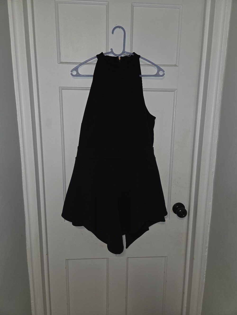 Ashley Stewart Black Sleeveless Romper Size 2X | Keyhole Back | Dressy Plus Size